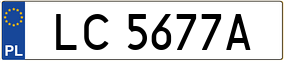 Trailer License Plate